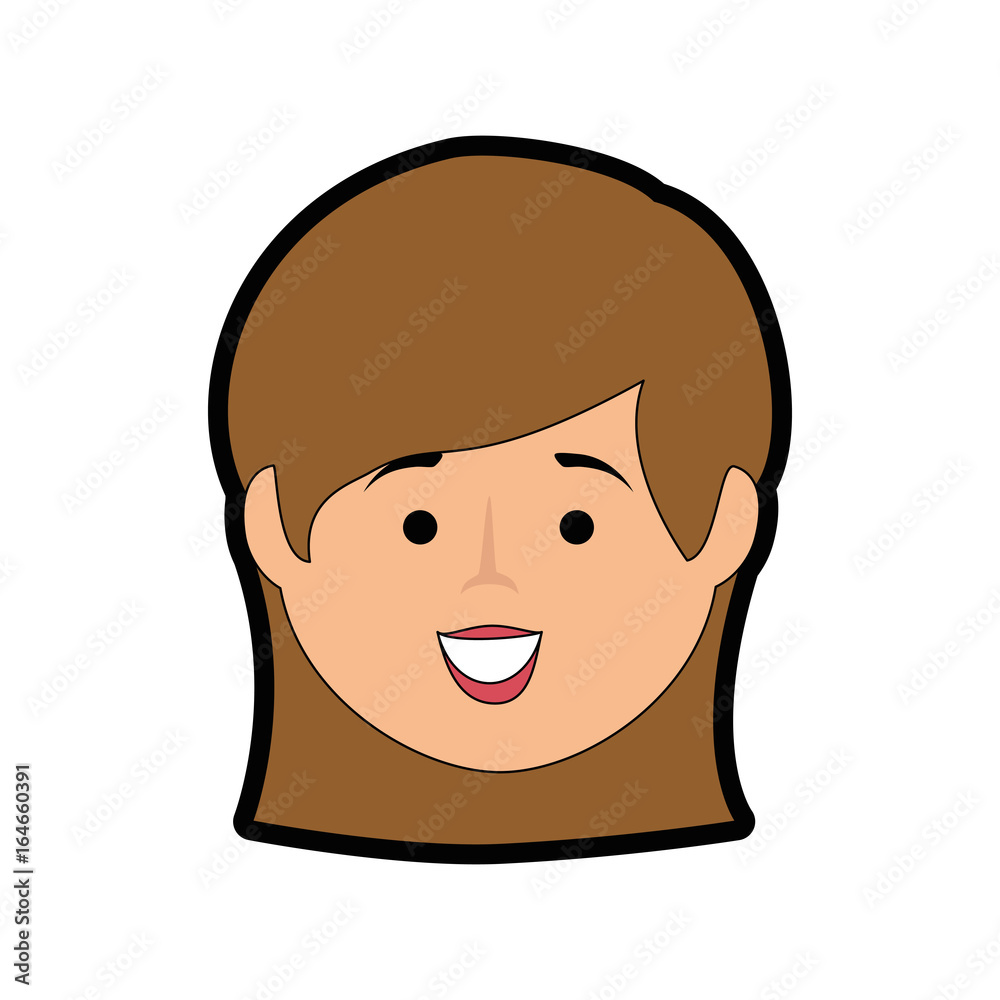 isolated cute woman face icon vector illustration graphic design isolated cute woman face icon vector illustration graphic design