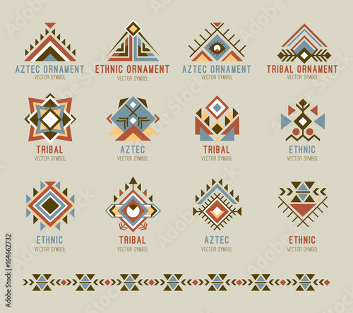 Tribal native pattern set