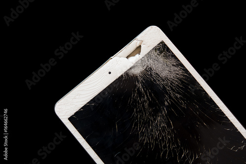 Tablet computer with broken screen