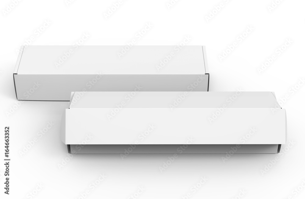 Blank paper box mock up Blank paper box mock up