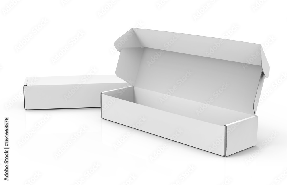 Naklejka premium Blank paper box mock up