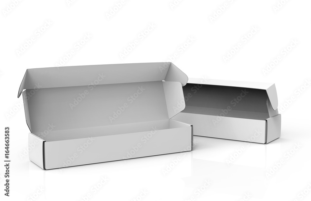 Blank paper box mock up Blank paper box mock up