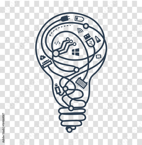 silhouette icon work of system administrators