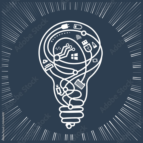 silhouette work of system administrators