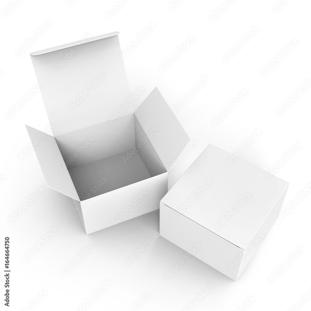 Blank paper box mockup Blank paper box mockup