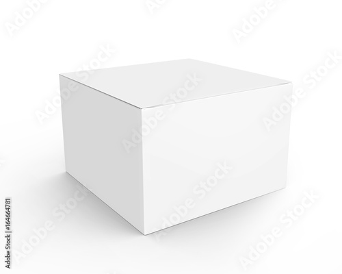 Blank paper box mockup © JoyImage