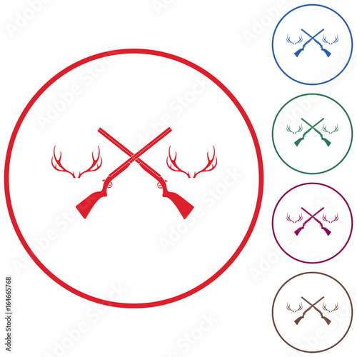 Hunting club logo icon