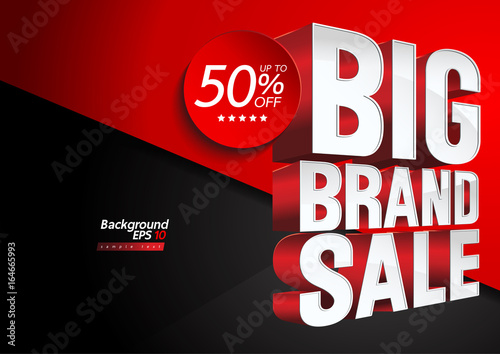Big Brand Sale illustration background vector