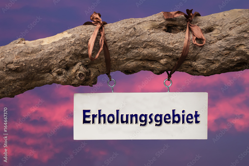 Schild 257 Erholungsgebiet StockIllustration Adobe Stock