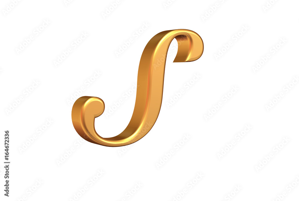 S 3D LETTER S 3D LETTER
