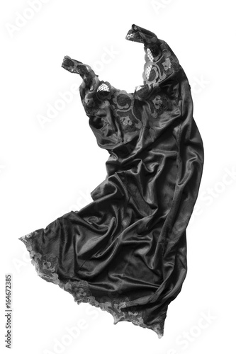 Crumpled dress isolated