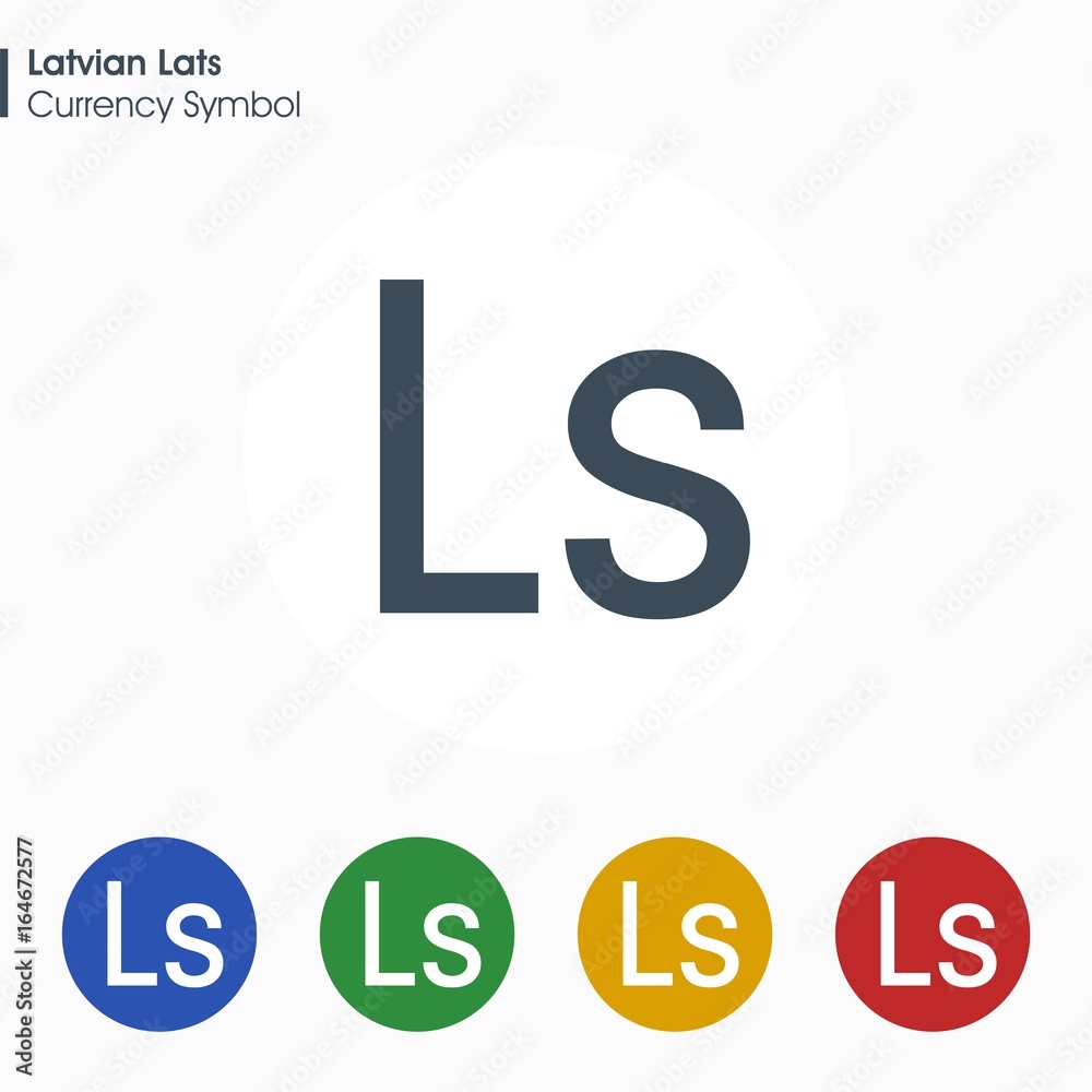 Latvian Lats sign icon.Money symbol. Vector illustration. Latvian Lats sign icon.Money symbol. Vector illustration.