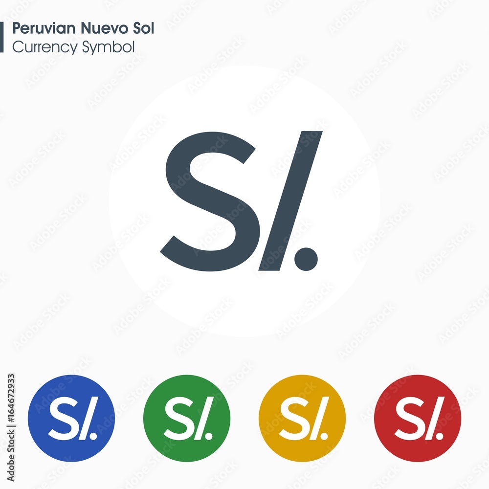 Peruvian Nuevo sol sign icon.Money symbol. Vector illustration. Peruvian Nuevo sol sign icon.Money symbol. Vector illustration.