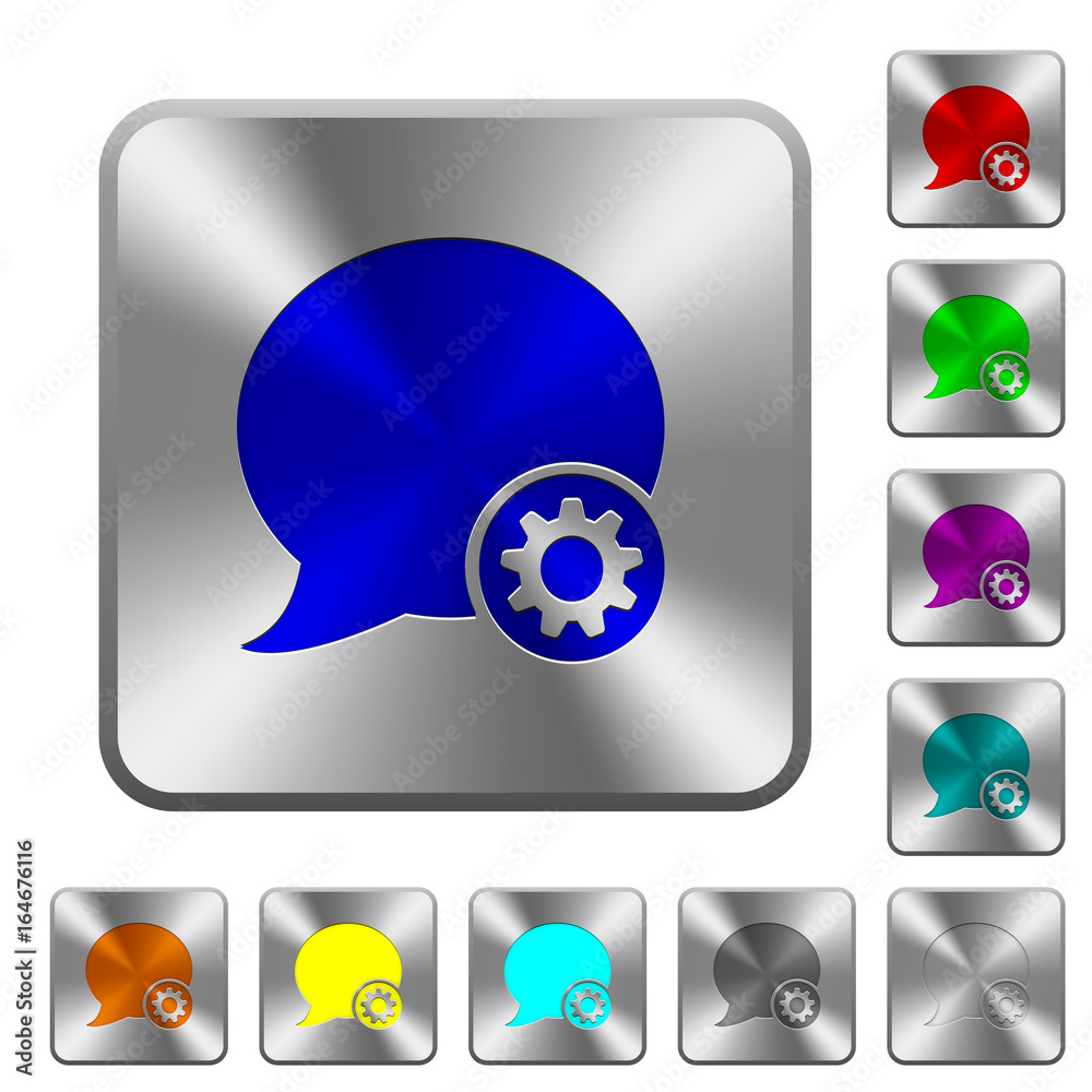 Blog comment settings rounded square steel buttons Blog comment settings rounded square steel buttons