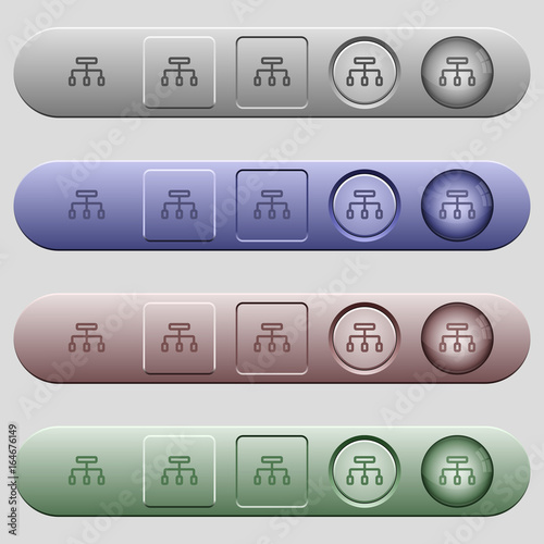 Connect icons on horizontal menu bars