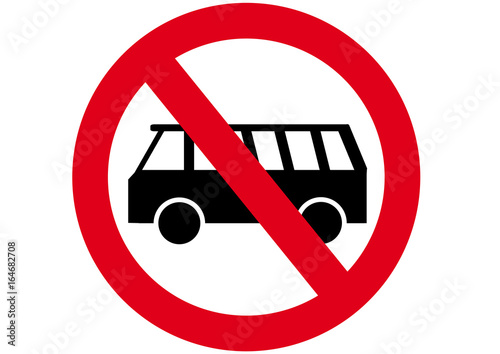 Schild Busse verboten