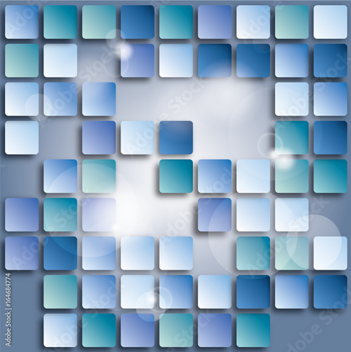 Obraz na płótnie blue square background