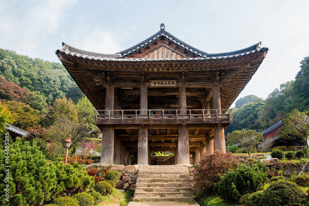 Yeongju  Gyeongsangbuk-do Province, South Korea -  Buseoksa Temple was built in year 676.