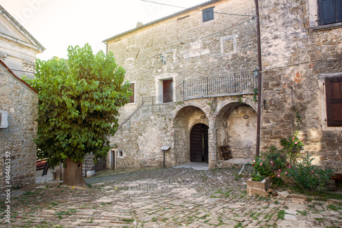 Typical courtyard in Groznjan