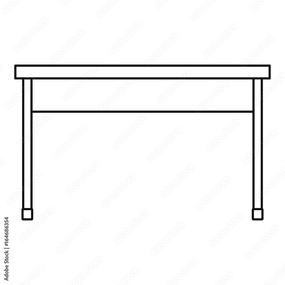 Table icon, outline style Table icon, outline style