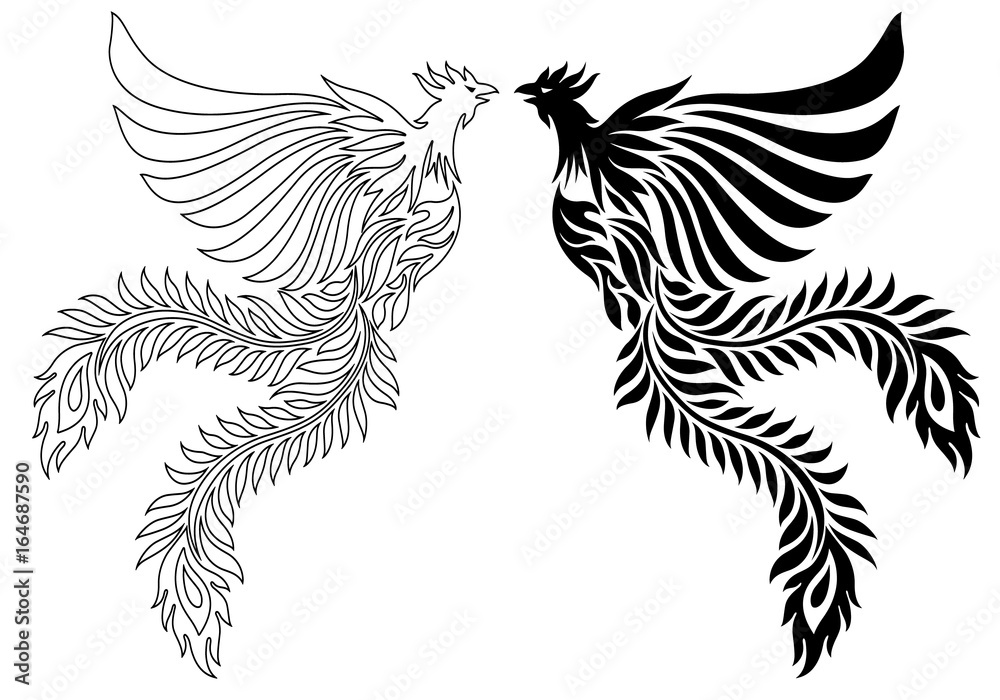 鳳凰のイラスト Stock Vector Adobe Stock 鳳凰のイラスト Stock Vector Adobe Stock