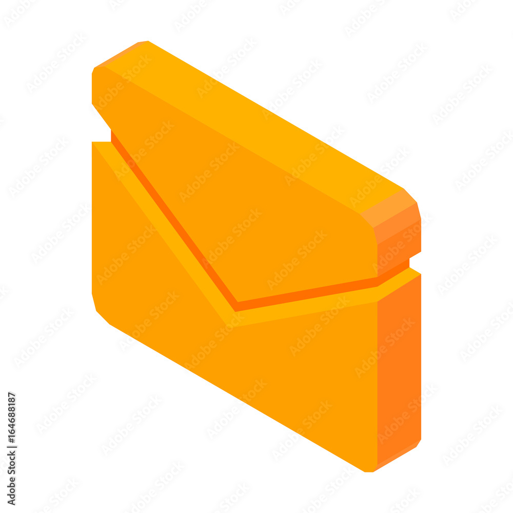 Letter mail 3D icon vector illustration isolated on white Letter mail 3D icon vector illustration isolated on white