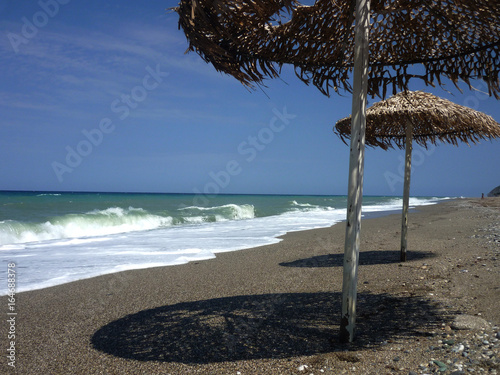 Windy day on the beach