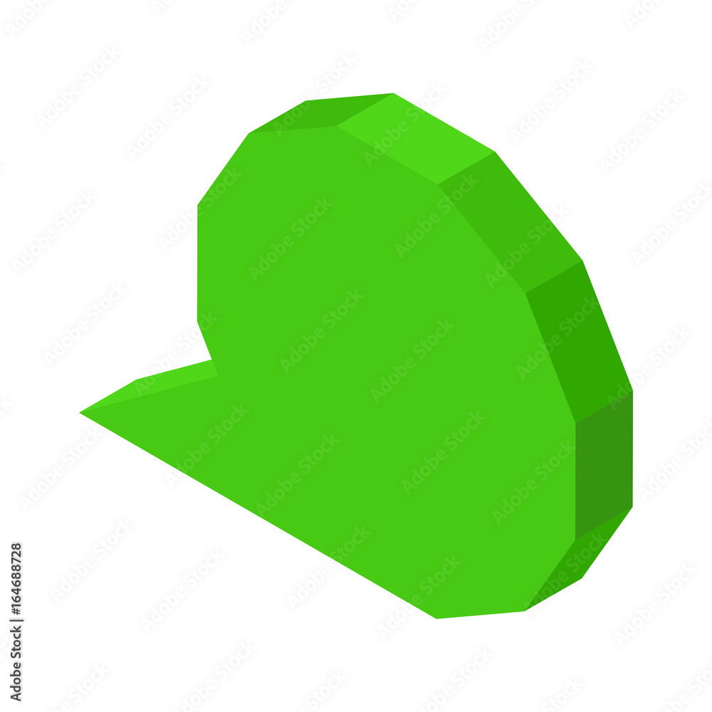 Blank round chat cloud icon isolated cartoon illustration Blank round chat cloud icon isolated cartoon illustration