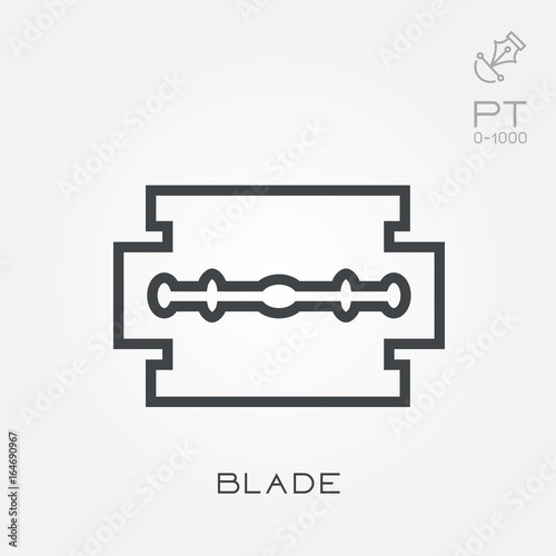Line icon blade