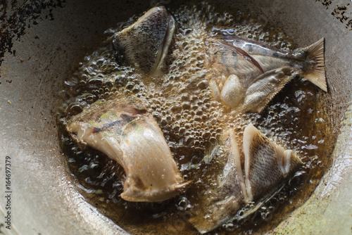 dried Snakeskin gourami fried