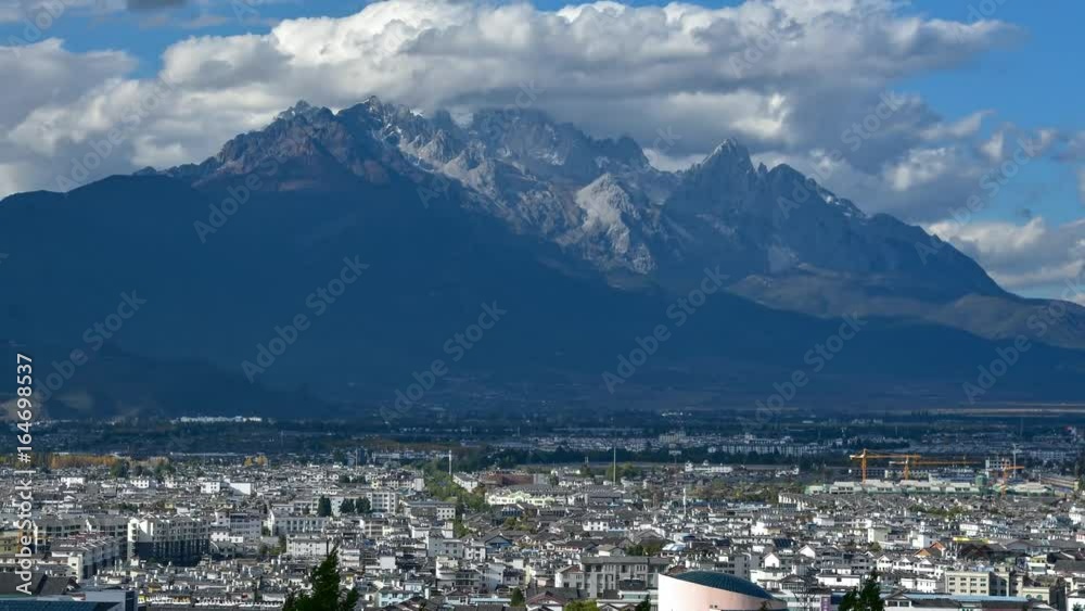 Aerial view of Lijiang,Yunnan,China.Lijiang is a famous tourist destination in China. Aerial view of Lijiang,Yunnan,China.Lijiang is a famous tourist destination in China.