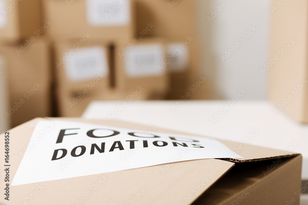 Boxes filled with supplies packed for sending Boxes filled with supplies packed for sending
