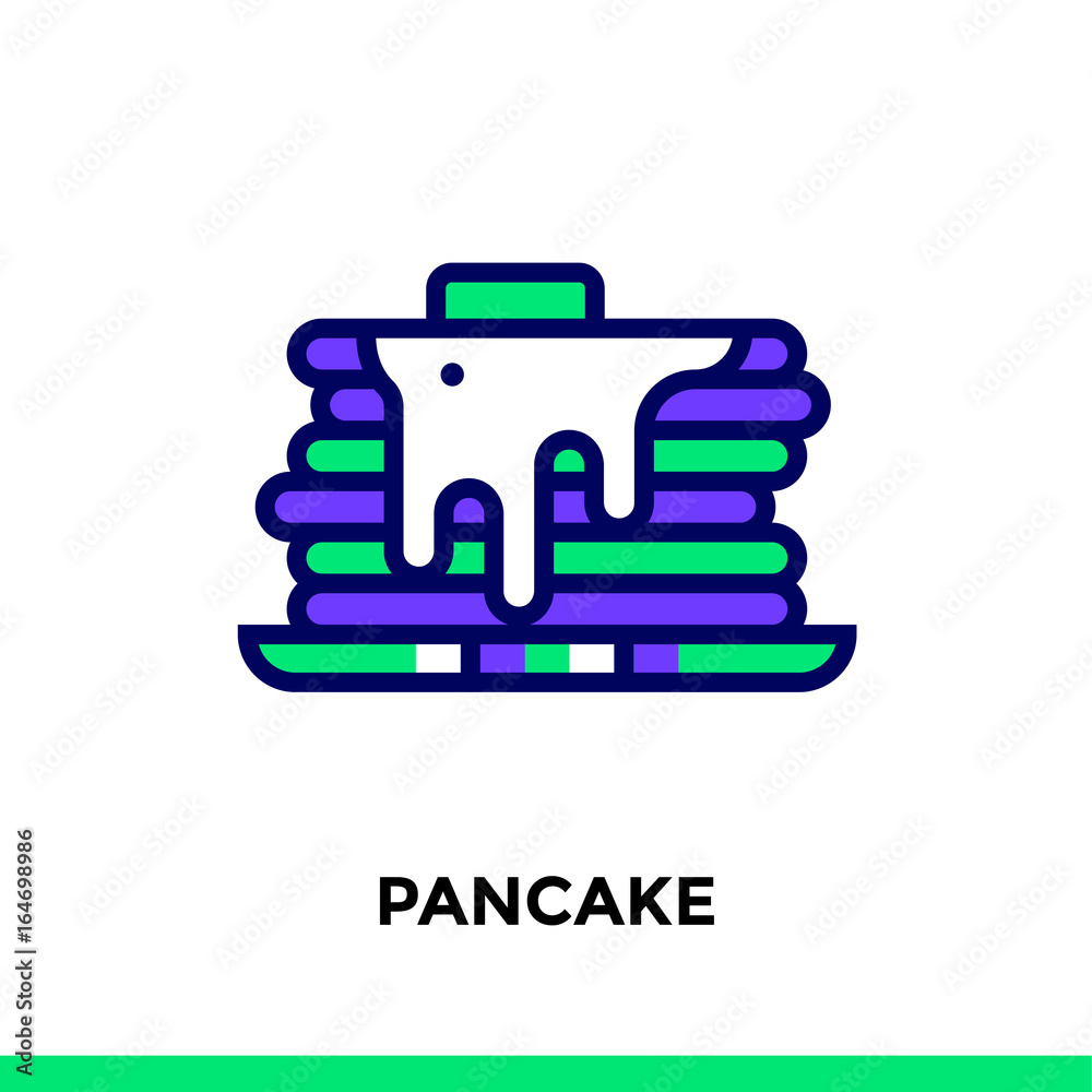 Outline APPLE PIE icon. Vector pictogram suitable for print, website and presentation