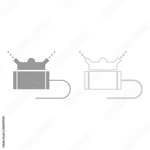 Lawn sprinklers  set  icon .