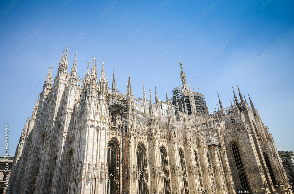 Milano Duomo, one of the biggest Gothic style church in the world