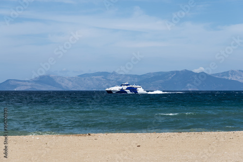 Ferry from Rafina to Mykonos, Greece