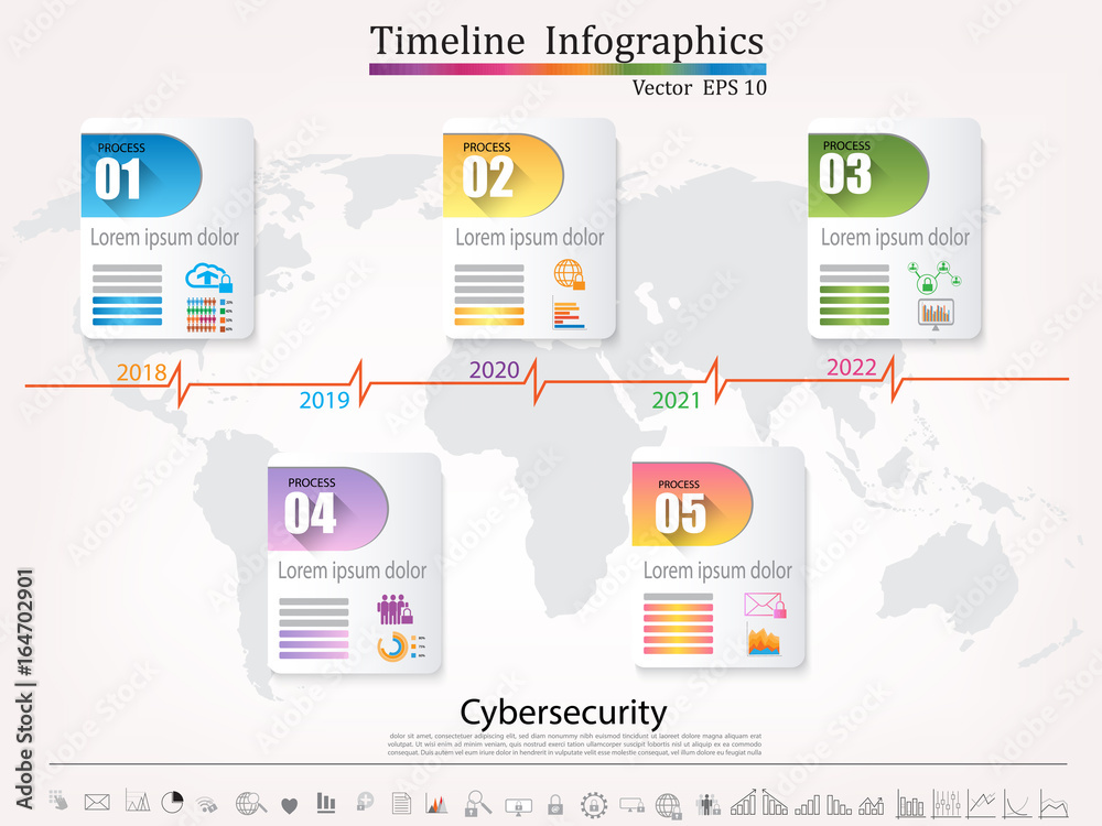 Timeline infographic, business style timeline banner, web design,timeline infographics,cyber security concept,icon set Timeline infographic, business style timeline banner, web design,timeline infographics,cyber security concept,icon set