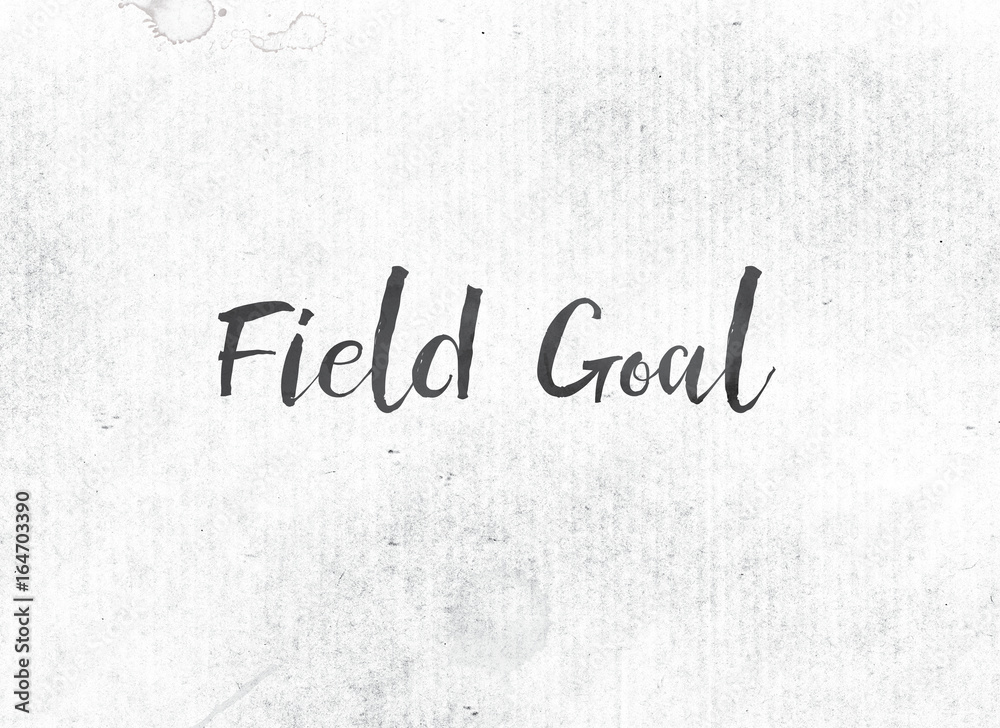 Field Goal Concept Painted Ink Word and Theme Field Goal Concept Painted Ink Word and Theme