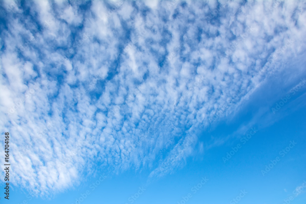 Obraz premium Blue cloudy sky background