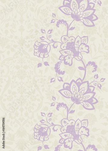 Wallpaper Mural wedding card design, paisley floral pattern , India Torontodigital.ca