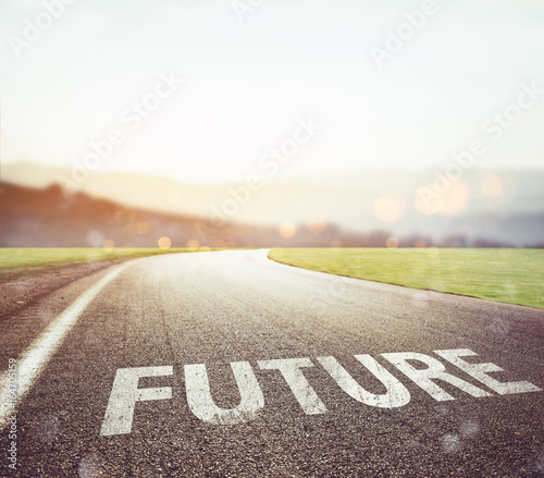 Road leading to the future