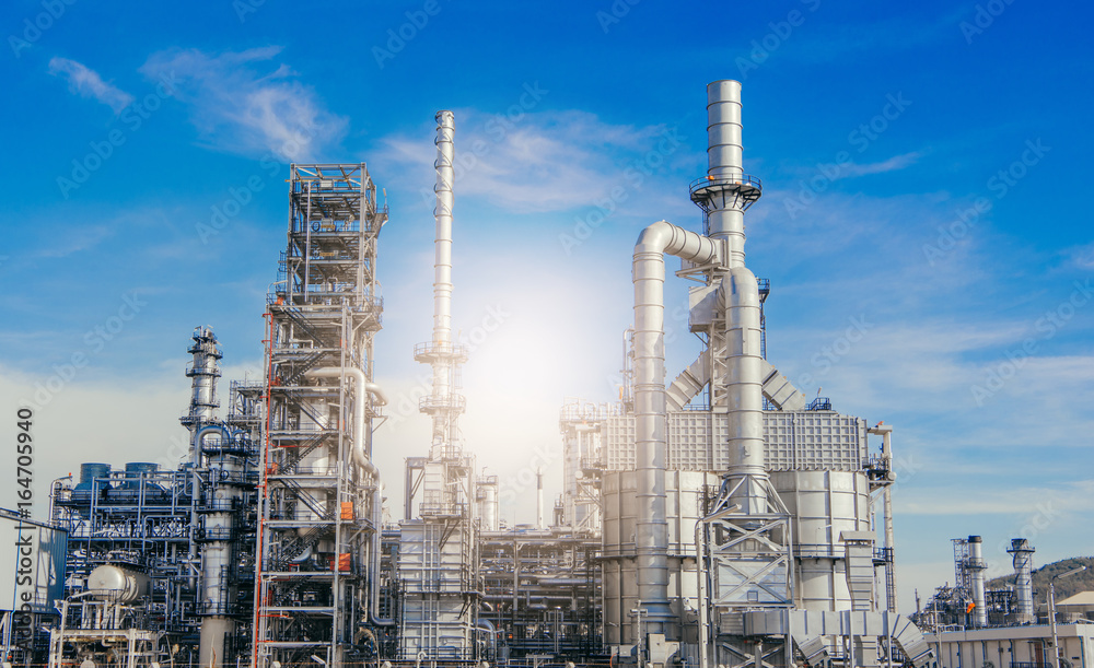 Industrial zone,The equipment of oil refining,Close-up of industrial pipelines of an oil-refinery plant,Detail of oil pipeline with valves in large oil refinery.