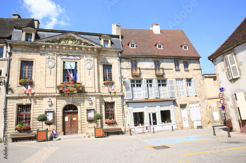 Historic Annay-le-Duc in Burgundy, France, (Hôtel de Ville, french, City Hall)
