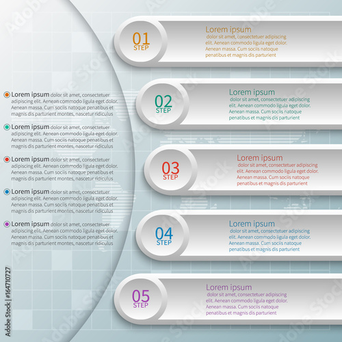Abstract 3D Paper Infographics