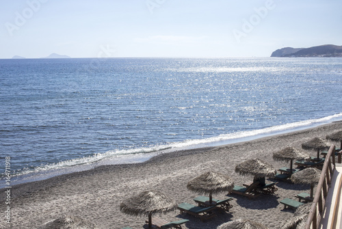 Tableau sur toile Playa en Santorini