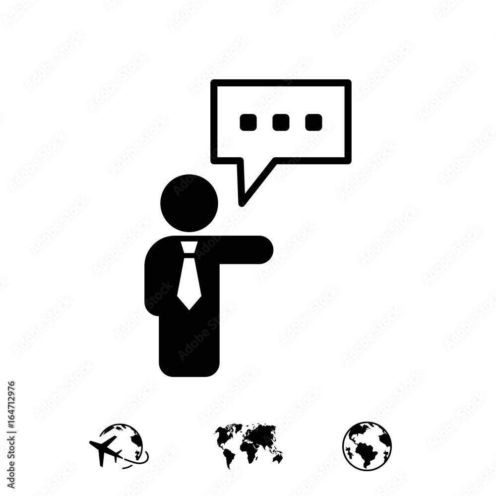 speaking of people, the chat icon stock vector illustration speaking of people, the chat icon stock vector illustration