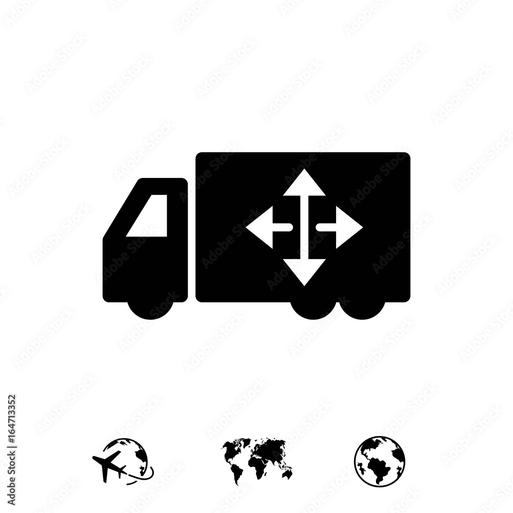 truck icon stock vector illustration flat design truck icon stock vector illustration flat design