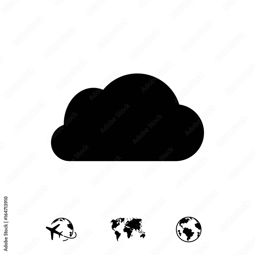 cloud icon stock vector illustration flat design cloud icon stock vector illustration flat design