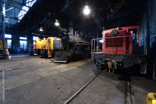 A steam locomotive in Nevada.
