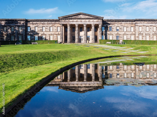 The front of the classical looking building of the Scottish National Gallery of Modern Art in Edinburgh, Scotland photo